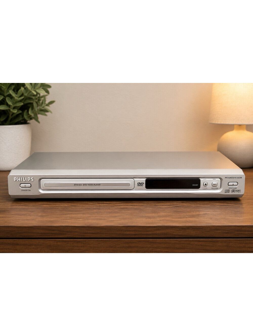 Philips DVD 622 DVD Player Progressive Scan Region 0 Silver Optical 16:9